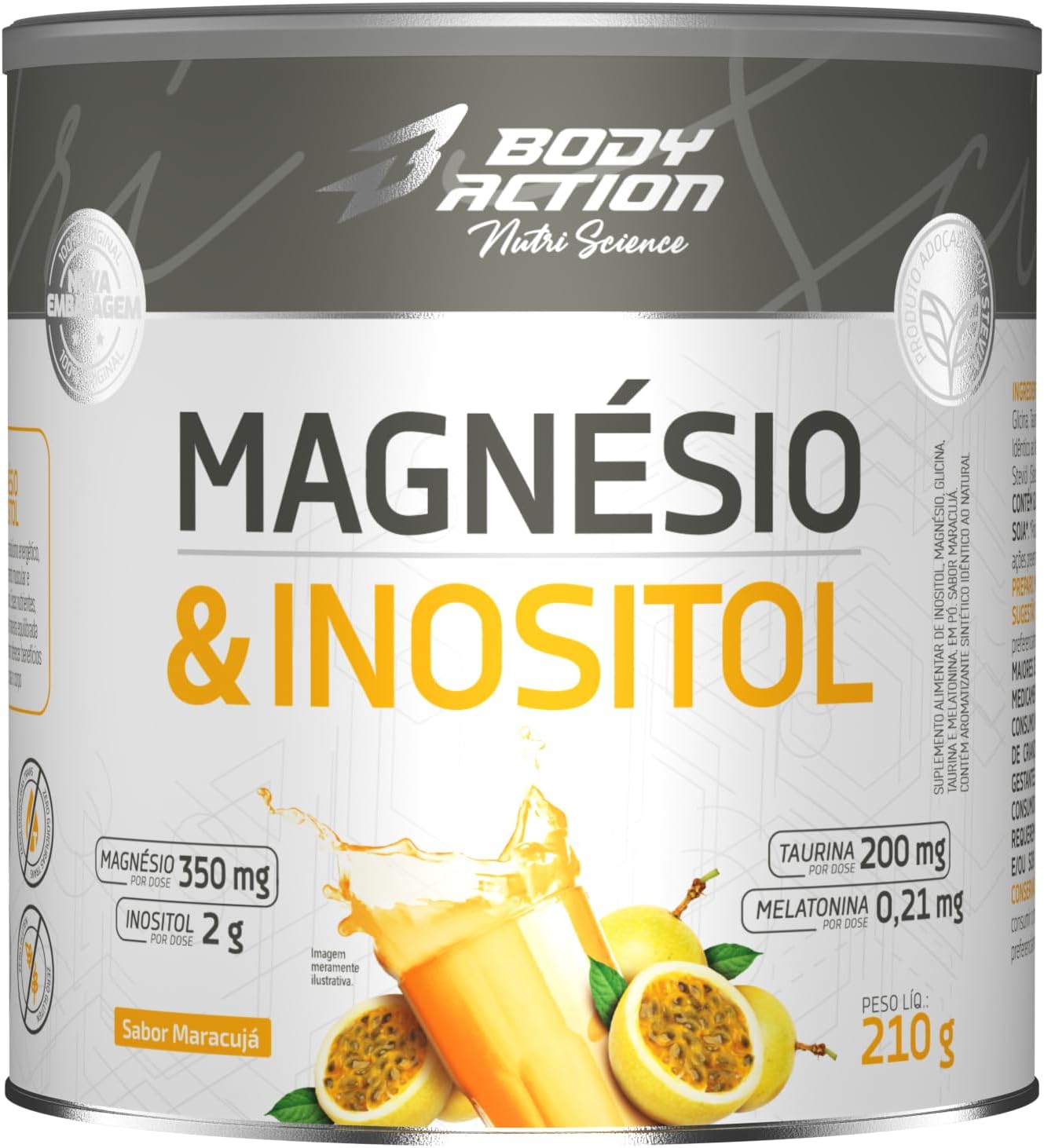 Magnésio e Inositol 210g