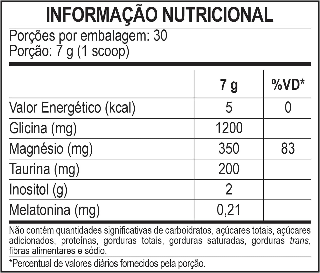 Magnésio e Inositol 210g