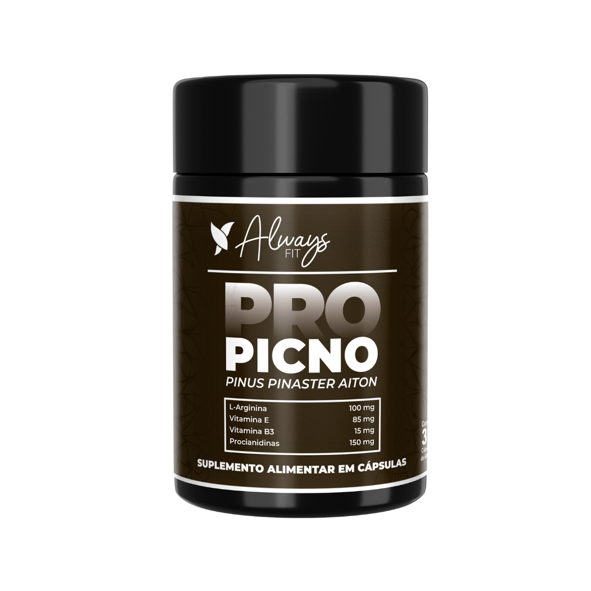 ProPicno - Picnogenol (Pinus Pinaster Aiton) com L-Arginina, Vitamina E, Vitamina B3 e Procianidinas - 30 Cápsulas