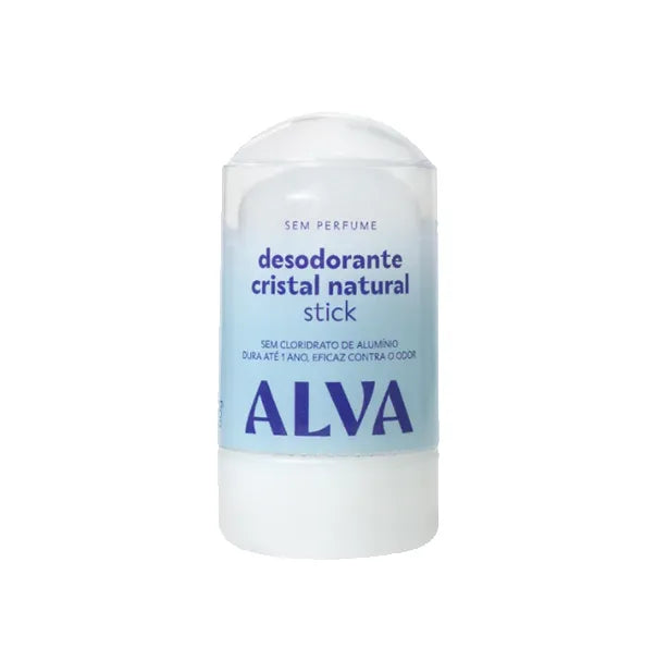 Alva - Desodorante Natural Sem Alumínio Cristal Stick Vegano 60g | Proteção Natural e Sustentável