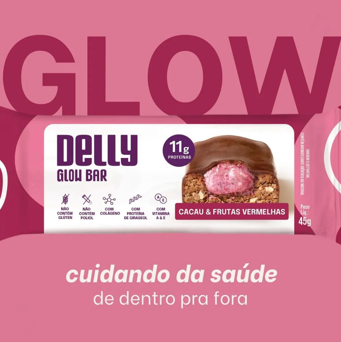 Delly Bar Mix –  Caixa mix de barra de proteína com os 4 sabores