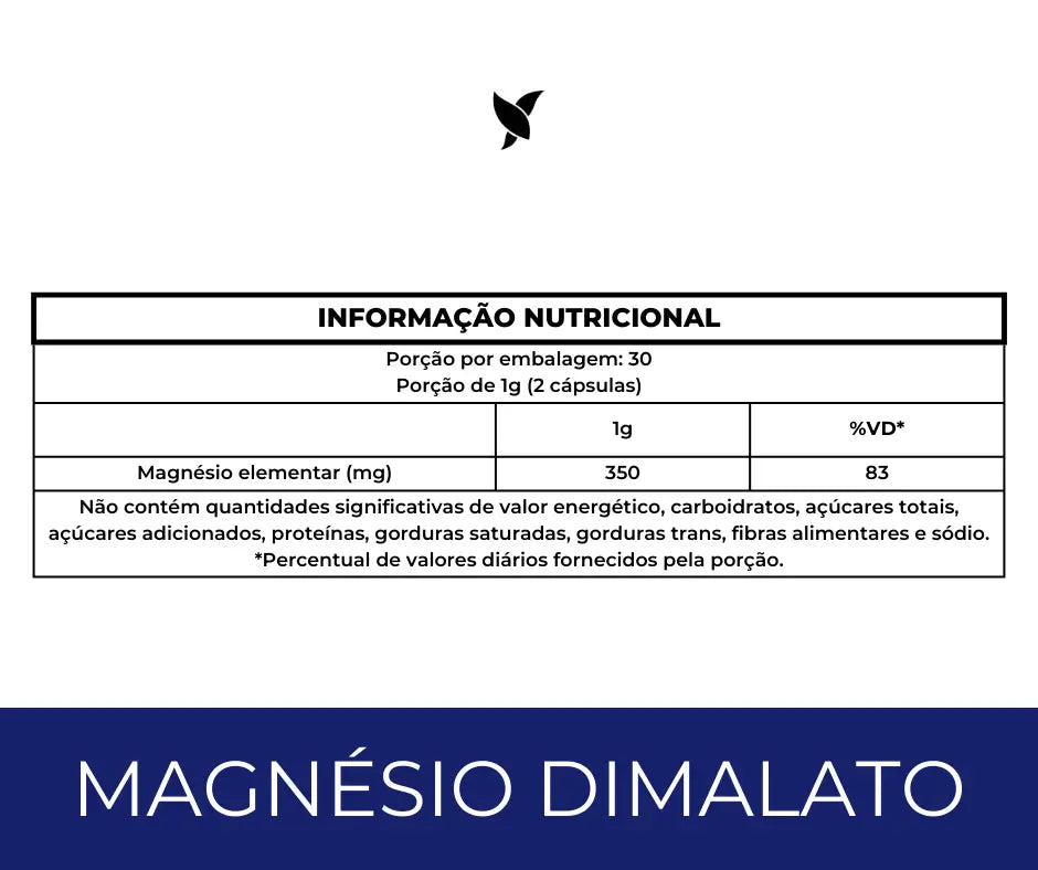 Magnésio Dimalato - 60 Cápsulas